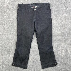Parasuco Denim Legend Women’s Size 26 Cropped Flap Pockets Dark Wash